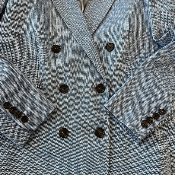 J Crew Linen/Cotton Bristol Blazer Size 0 - Picture 3 of 5